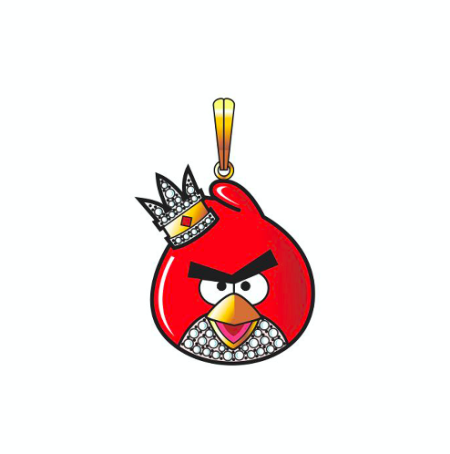 Angry bird pendant