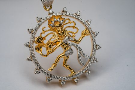 Lord Natraj diamond pendant