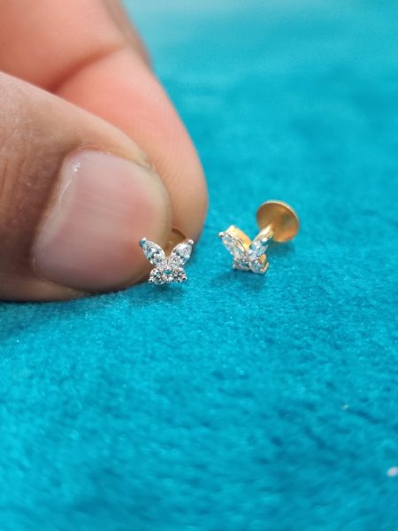 Cute butterfly stud