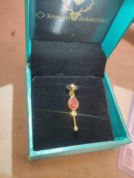 Murugan Vel Diamond Pendant