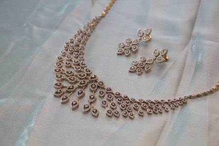 Elegant diamond necklace set