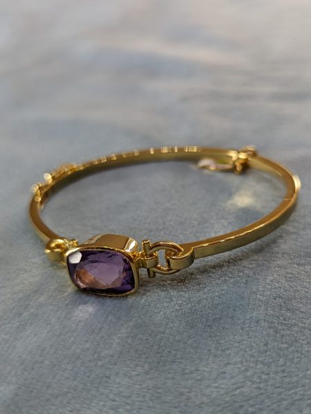 Amethyst Gold Bracelet