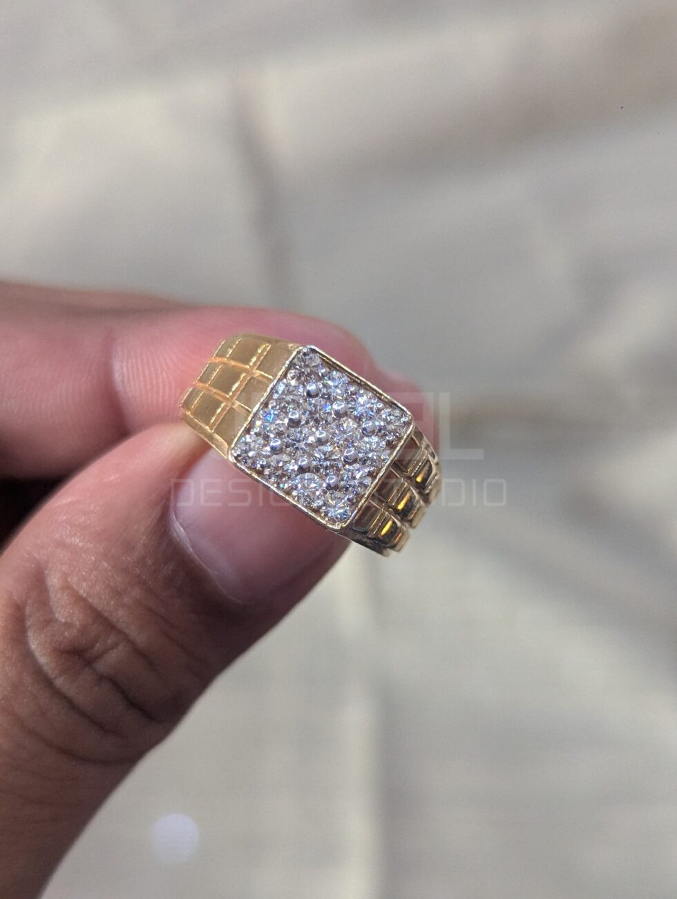 bold mens diamond ring