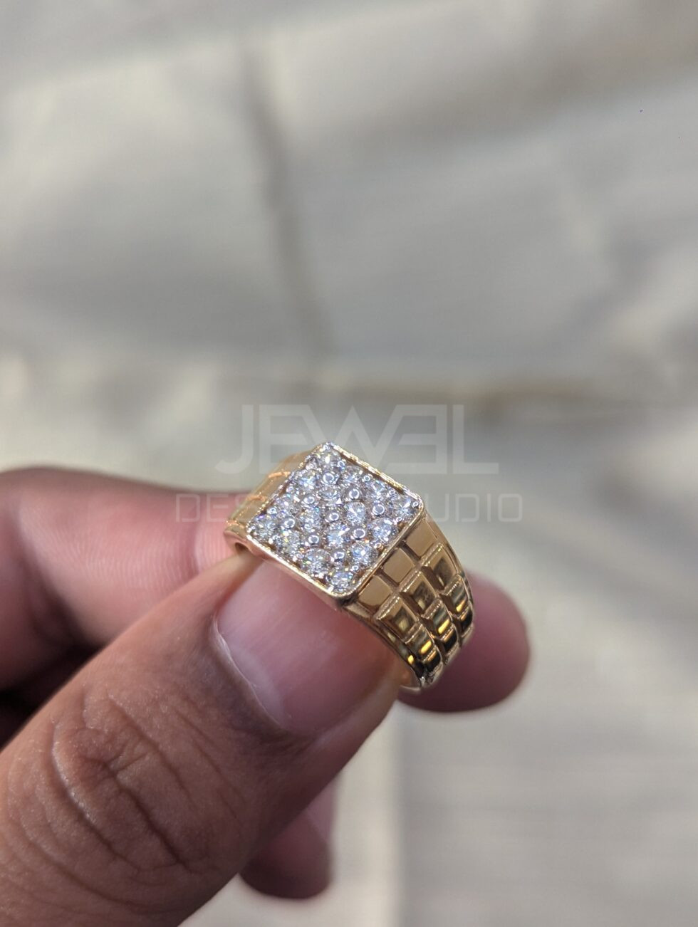 bold mens diamond ring